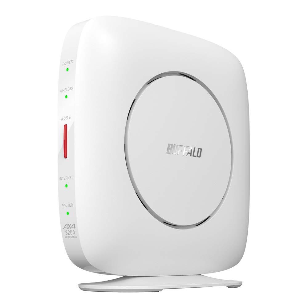 【Amazon.co.jp限定】 バッファロー WiFi ルーター 無線LAN Wi-Fi 6 11ax / 11ac AX3200 2401+800Mbps 日本メーカー 【 iPhone 14 / 13 / 12 / iPhone SE(第二世代) / PS5 メーカー動作確認済み】 エコパッケージ WSR-3200AX4S/NWH