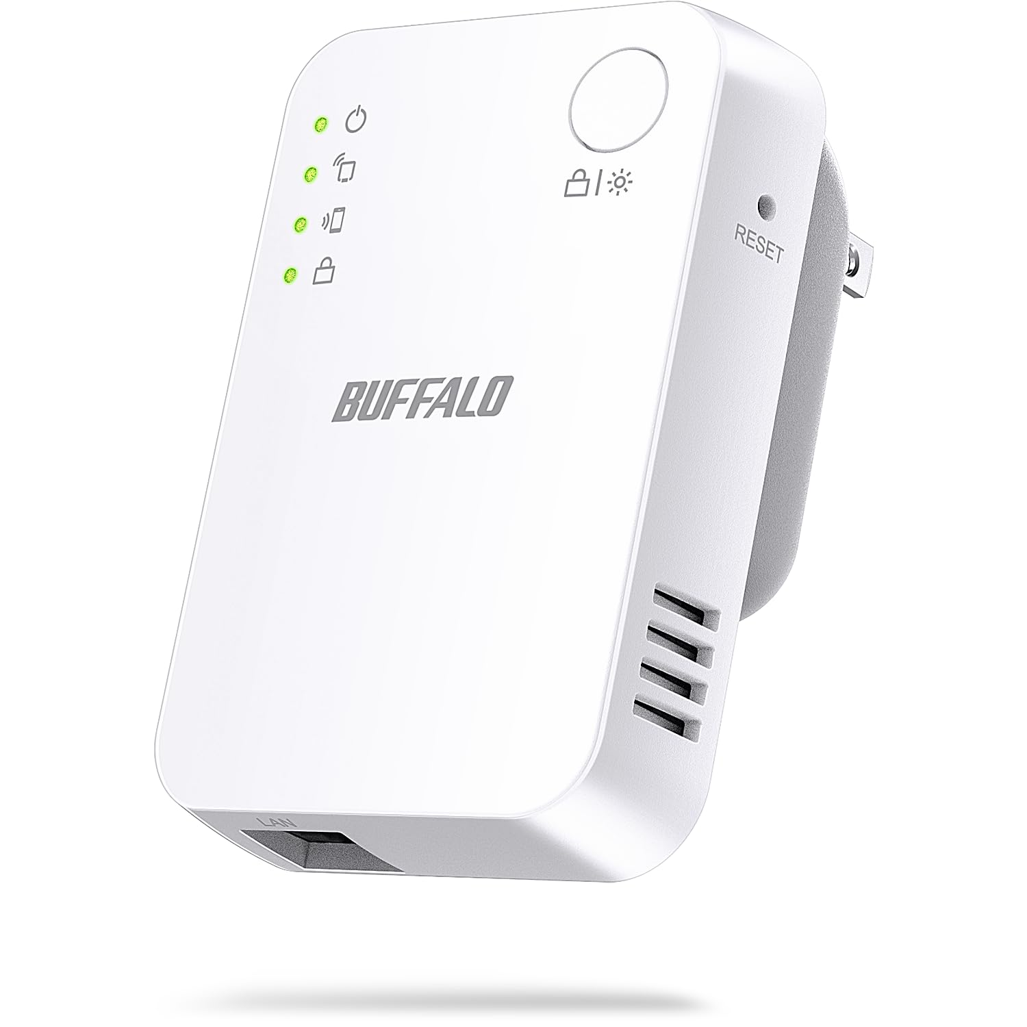 【Amazon.co.jp限定】 バッファロー WiFi 無線LAN 中継機 Wi-Fi 5 11ac 866 + 300 Mbps ハイパワー コンパクト コンセント直挿し 有線LANポート かんたん設定 日本メーカー 国内サポート 中継器 【 iPhone 16/15/14/Nintendo Switch/Switch2 動作確認済 】 エコパッケージ WEX-1166DHPL/N